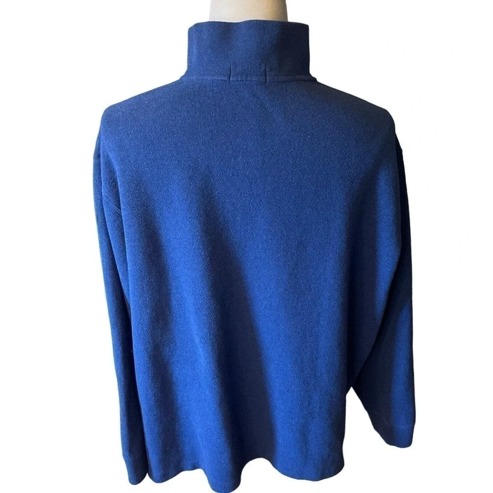 Ralph Lauren Polo Quarter Zip Pullover Sweater Men’s 2XL Blue